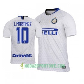 Koszulka Inter Mediolan Lautaro Martinez 10 Wyjazdowe Stroje Piłkarskie 2018-2019 Krótki Rękaw